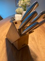 Messerblock Holz inkl 5Messer  Küchenmesser guter Zustand Nordrhein-Westfalen - Bocholt Vorschau