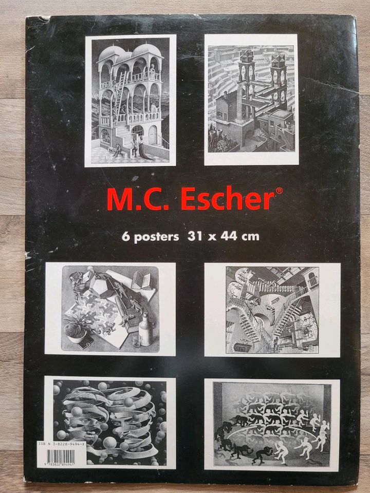 6 Poster M.C. Escher 100 Years in Hatten