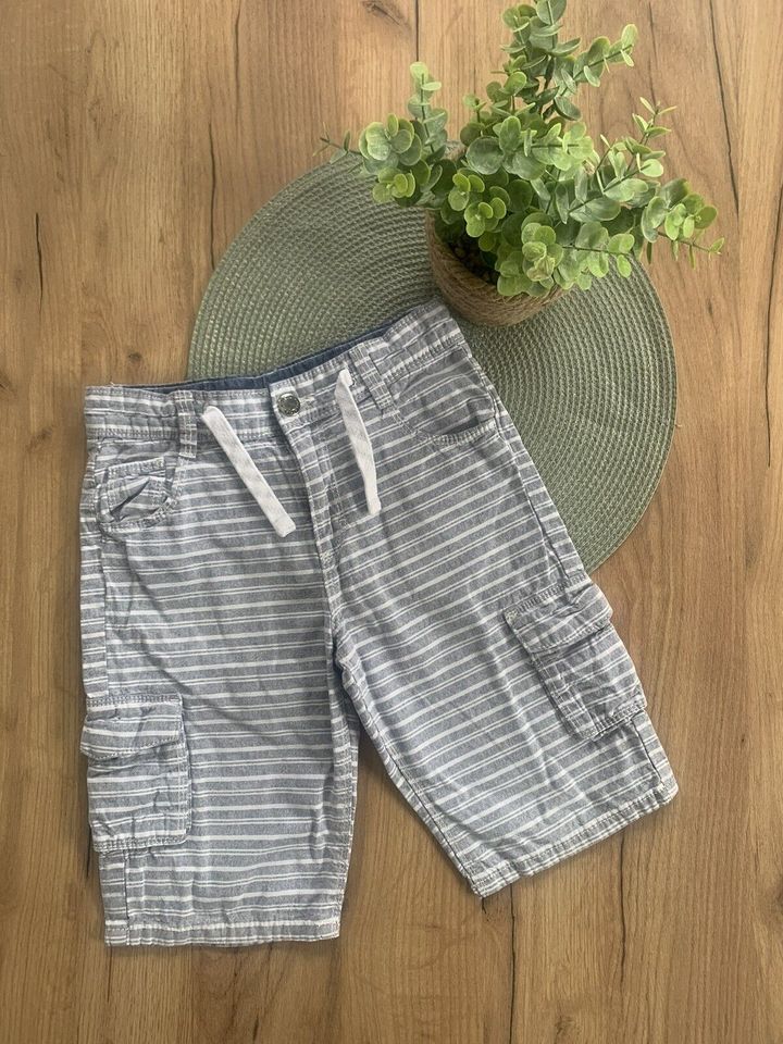 TOPOLINO CARGO SHORTS/ KURZE HOSE- JUNGEN- GRÖSSE 128- GRAU in Kamen