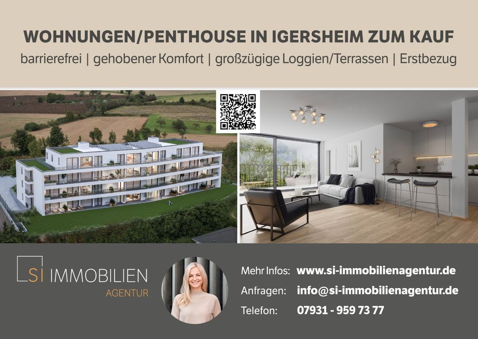 Penthouse-3,5 Zimmer Neubau & Erstbezug in Igersheim