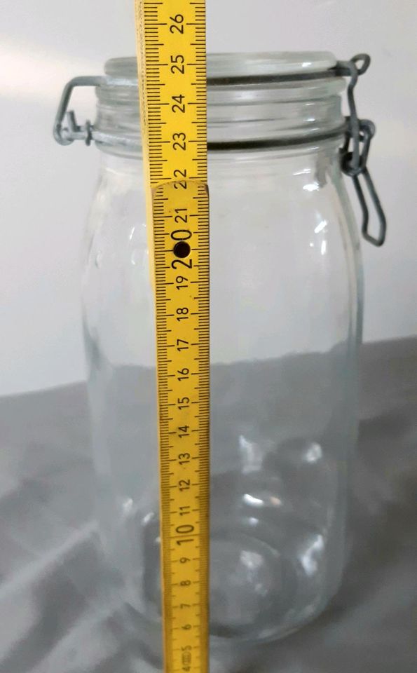 Einmachglas Einweckglas 2Liter mit Bügelverschluß in Balge