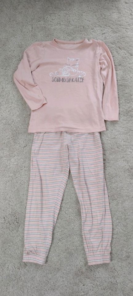 Schlafanzug, Pyjama 2-teilig, Schmusekatze, Gr. 122 128 Topolino in Overath
