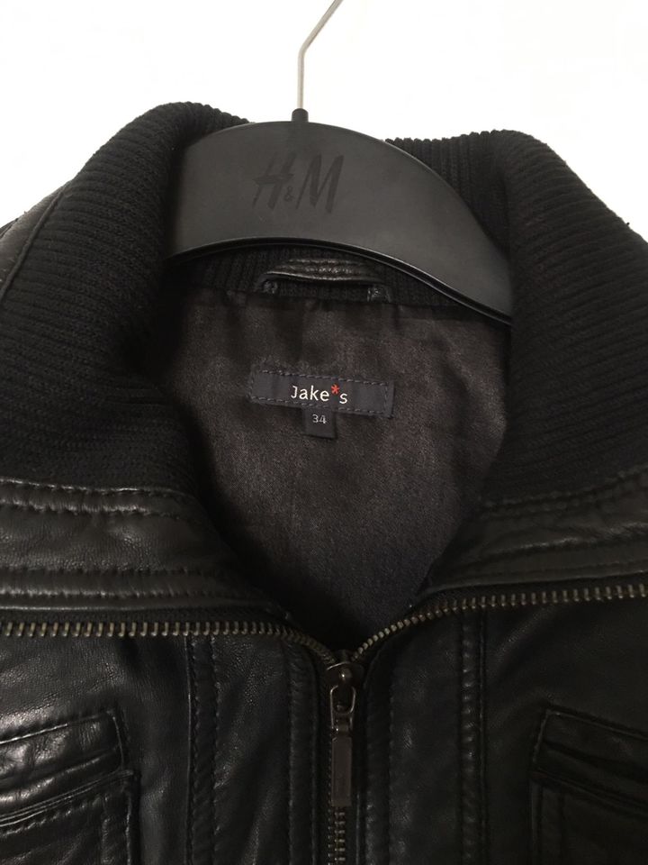 Jake’s Lederjacke Jacke Gr. 34 S schwarz in Düsseldorf