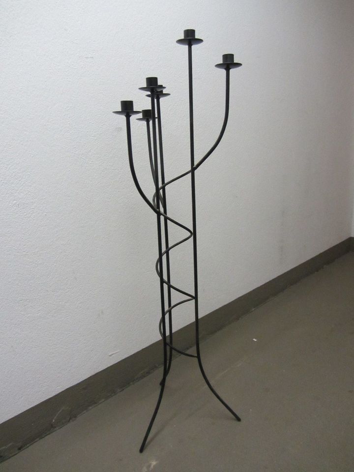 Kerzenständer Metall schwarz 6-armig 97 cm in Dresden