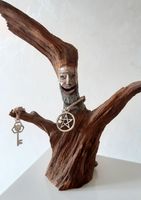 Mystische echtholz Figur, 16 cm hoch. Saarland - Neunkirchen Vorschau