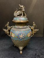 Cloisonne Bronze Weihrauchgefäß Japanisch/Chinesisch Bonn - Tannenbusch Vorschau