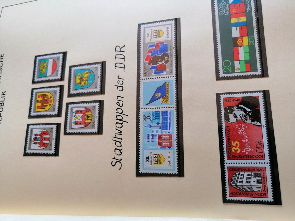 Große Briefmarken Sammlung DDR. Top Zustand. in Ilmenau