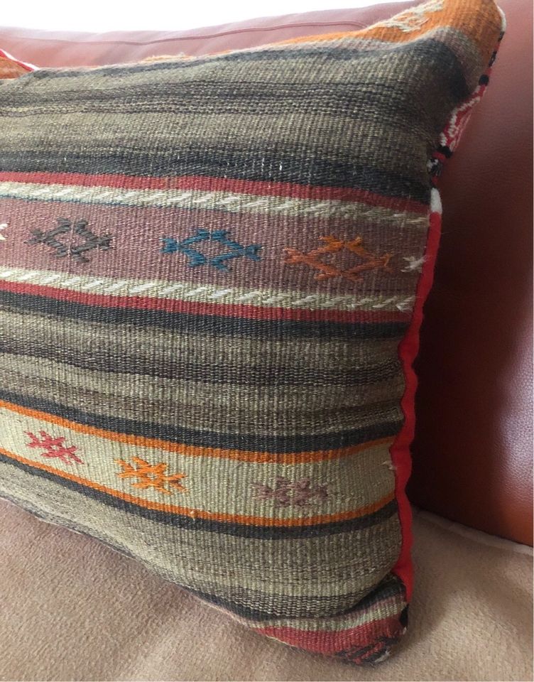 Kelim Kilim Kissen Deko Teppich Boho Pillow Antik Naturtöne in München