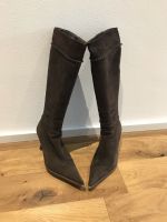 Tolle Wildlederstiefel - Stiefel braun Gr. 38 Baden-Württemberg - Neuhausen Vorschau