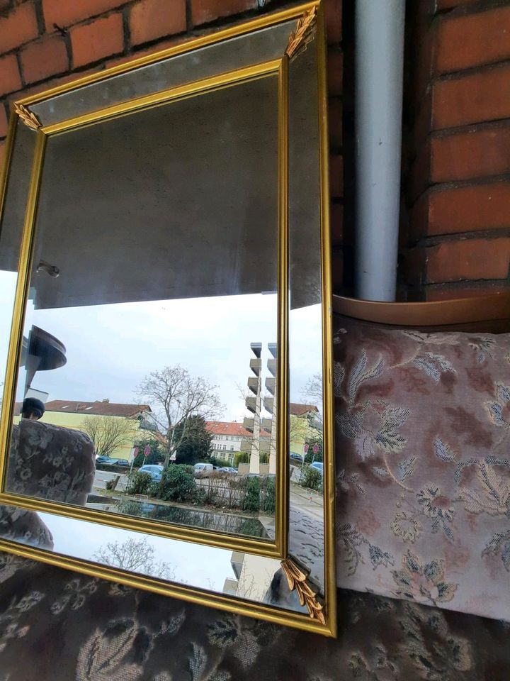 Alt Spiegel Wandspiegel Hängespiegel Glas in Groß-Gerau