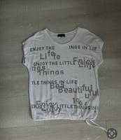 Neu T Shirt Monari Gr 34 mit Glitzer Schrift Niedersachsen - Lünne Vorschau