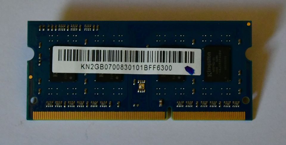 DDR3-12800S, 1 x 2 GB RAM, gebr. in Hohnstein