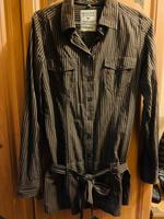 Hemd Bluse Damen Soccx Größe M Khaki gestreift 80 cm lang Brandenburg - Senftenberg Vorschau