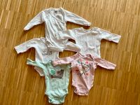 5 tlg. Langarm Baby Body Set 62/68 weiß türkis rosa Bayern - Bergrheinfeld Vorschau