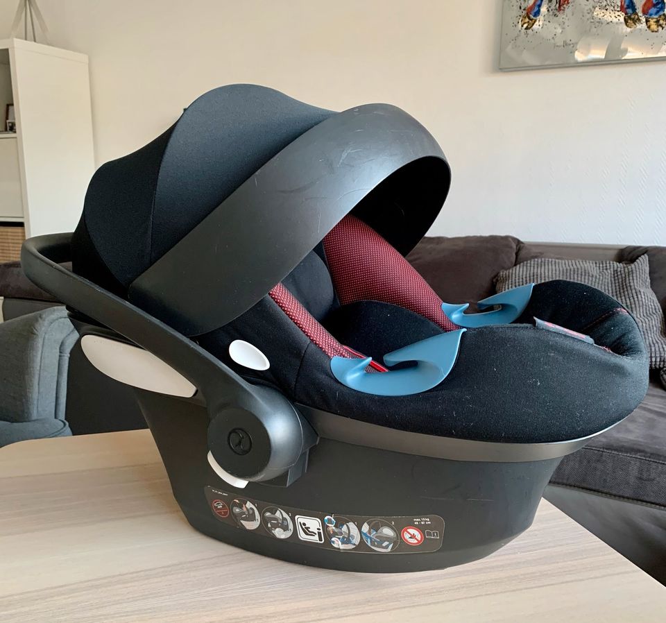 Babyschale CYBEX Aton M i-Size Ferrari + Base M black in Hannover