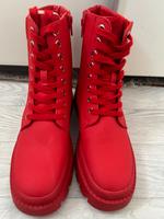 Roter Stiefel für Damen Größe 38,5 Bremen - Woltmershausen Vorschau