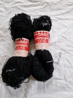 200g schwarze Wolle Sarisyn Hand- und Maschinenstrickgarn Thüringen - Bad Tennstedt Vorschau