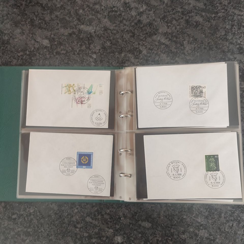 161 Ersttagsbriefe Briefmarken BRD 1984, 1985 und 1986 in Kirchdorf b Haag i OB