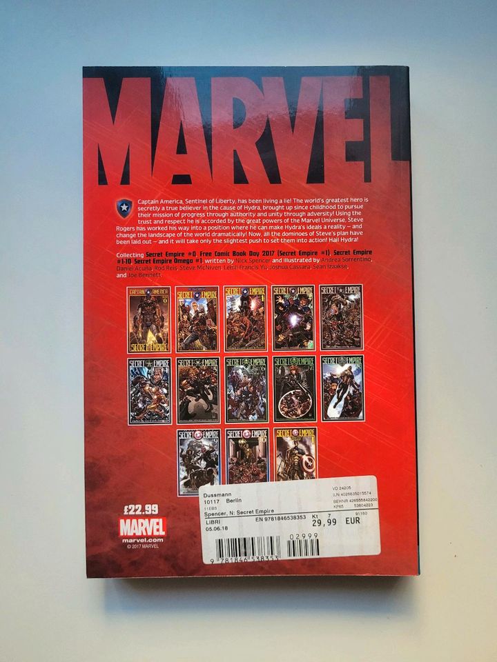 Marvel Comic Secret Empire (Englischer Comic, English Comic) in Berlin