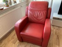 Roter Sessel aus Leder Niedersachsen - Braunschweig Vorschau