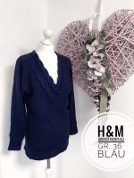 36 H&m Pullover grobstrick Pulli Oberteil blau vintage Retro boho Nordrhein-Westfalen - Leverkusen Vorschau