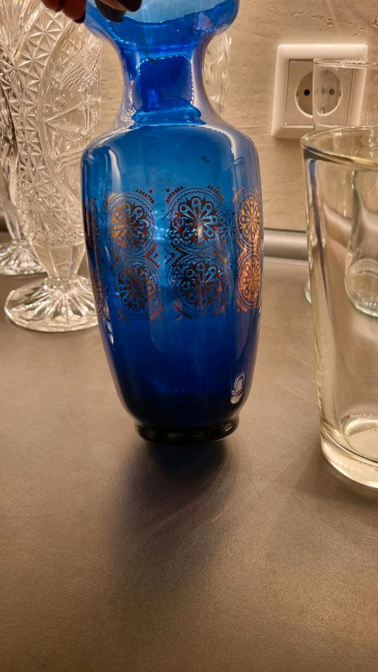 Vasen Konvolut alt retro vintage glas in Groß-Zimmern