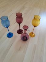 4 Rauchglasvasen DDR Lauscha Vintage Bayern - Palling Vorschau