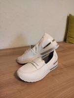 Vitaform Slipper Halbschuh Loafer weiß Hirschleder, Größe 40 Bayern - Ebensfeld Vorschau