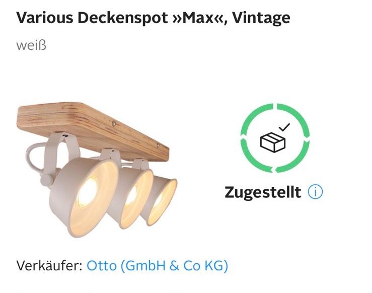 Various Deckenspot »Max«, Vintage in Stuttgart