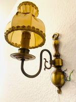 Messing Wandlampe Wandleuchte Vintage Zugband & Schirm fläm. Stil Niedersachsen - Aerzen Vorschau