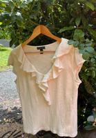 Shirt Bluse Ralph Lauren Rippstrick mit Rüschen Baumwolle Gr. XL Köln - Merkenich Vorschau