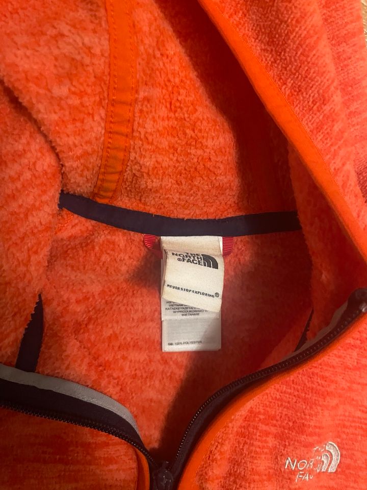 The north face fleece Jacke orange xs 34 in München