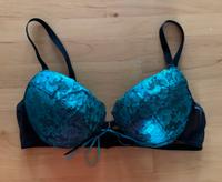 H&M BH Gr.80B Push Up in Türkis-schwarz metallic neuwertig Köln - Blumenberg Vorschau