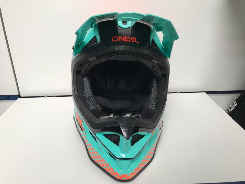 O'NEAL BLADE Polyacrylite Helm ACE Gr. M,L  mint/ orange UVP170€ in Essingen
