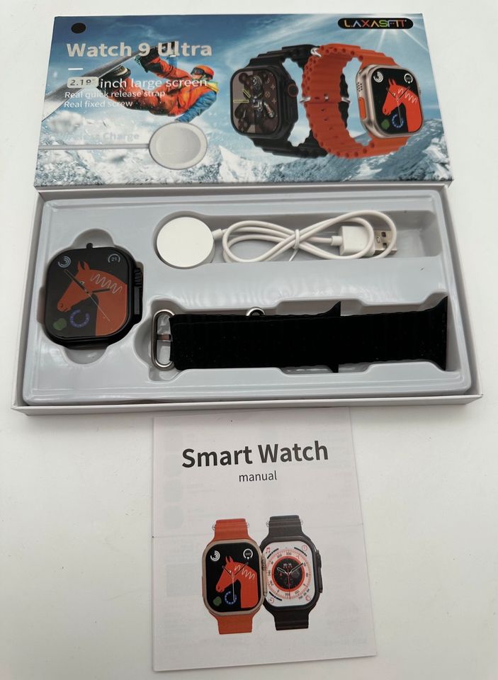 Watch 9 Ulta Smartwatch Uhr Schwarz Neu und OVP in Driedorf