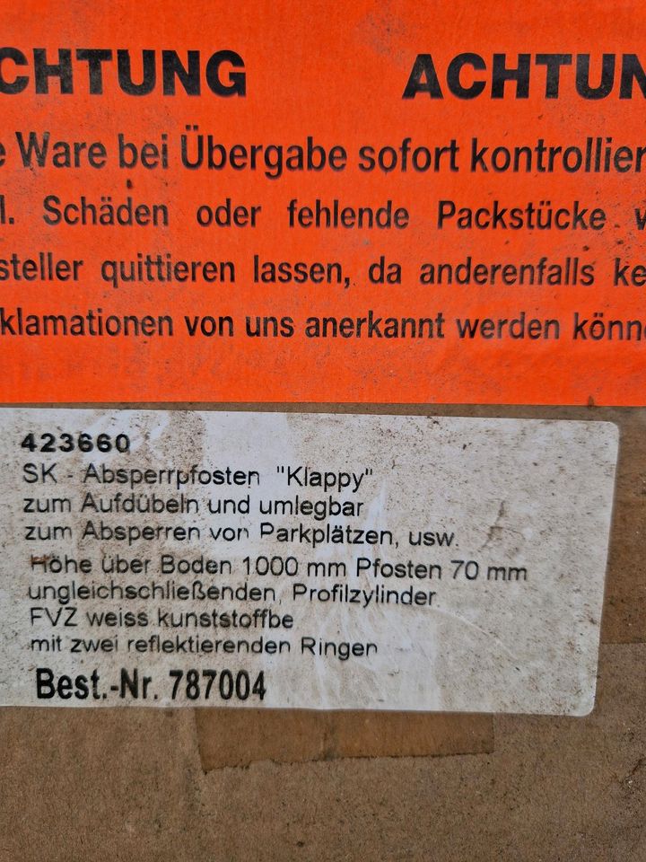 Absperrpfosten ,Begrenzungspfälle abschließbar in Wiesbaden