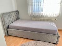 Polsterbett Velour grau mit Aufbewahrung 90x200 cm Baden-Württemberg - Ulm Vorschau