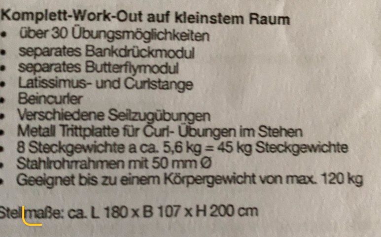 ‼️Fitness Station Christopeit SP 10 mit viel Zubehör ‼️ in Essen