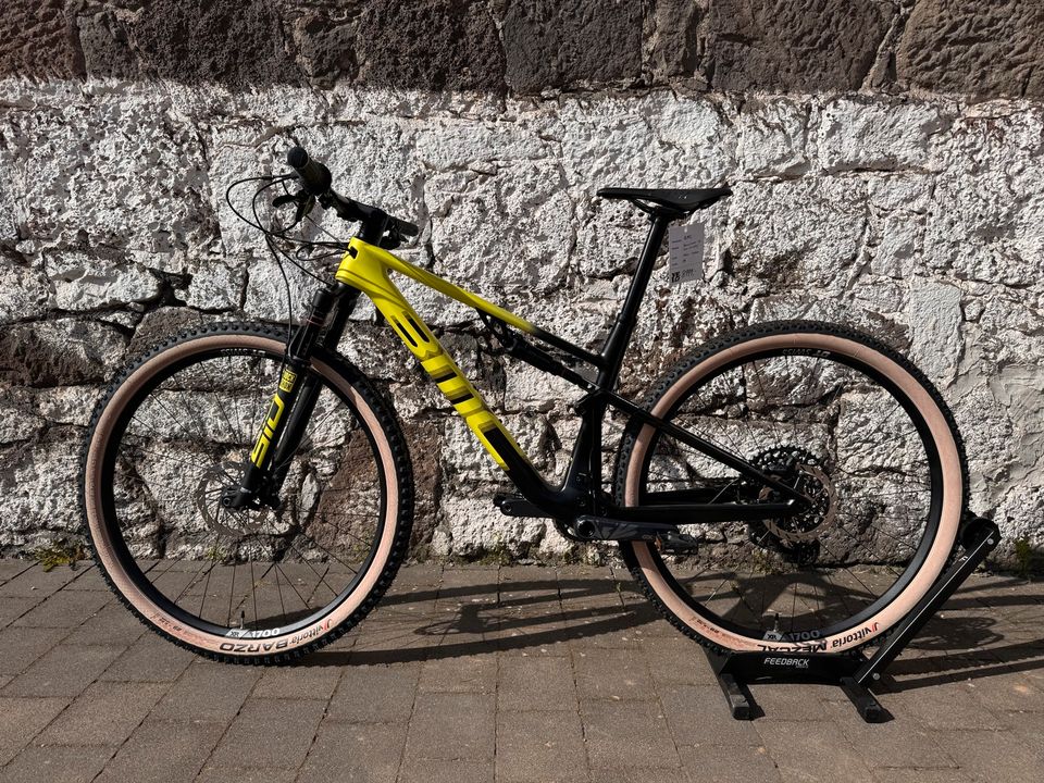 40 % - BMC Fourstroke 01 Two MTB, Gr. M, Acid Xellow & Carbon in Staufenberg