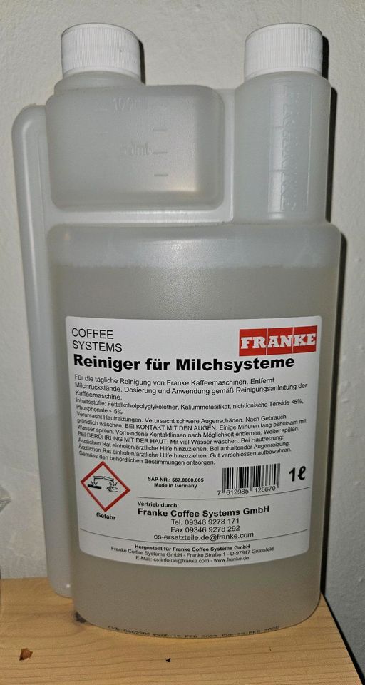 Franke Reiniger Milchsysteme Milchschaumreiniger Kaffeemaschine in Darmstadt