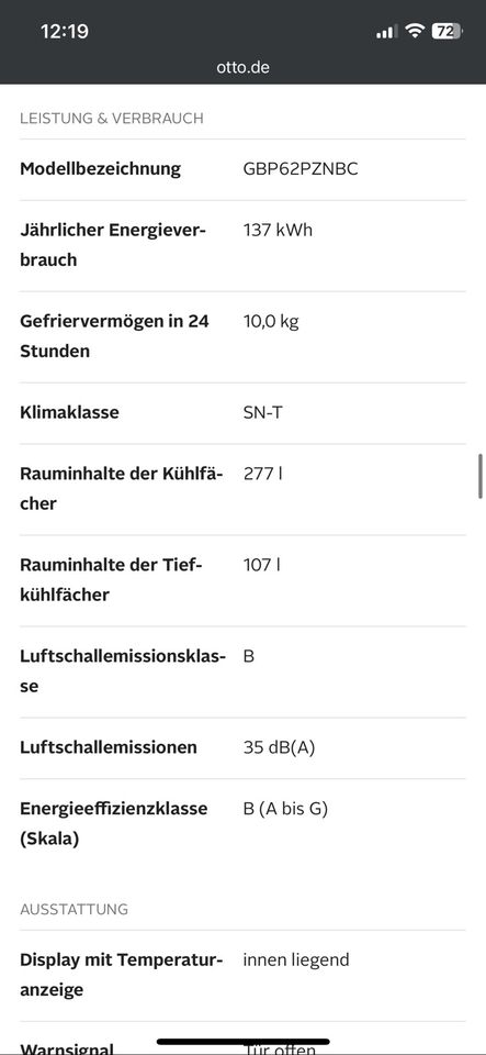 LG Kühl-/ Gefrierkombination NEU!! in Hergensweiler