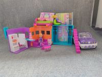 Polly Pocket Set Haus mit Auto und Zubehör Dresden - Leuben Vorschau