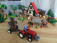 Playmobil Forsthaus im Wald mit Fahrzeugen und viel Zubehör Niedersachsen - Osnabrück Vorschau