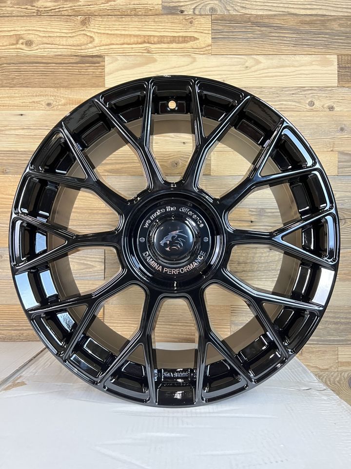 Damina DM10 19 Zoll Felgen für VW Golf 5 6 7 8 Passat Scirocco Arteon Phaeton Sharan GTI GTD GTE egolf 6R 7R 8R B5 B6 B7 B8 CC 3C 13 R 3H 3D 7N Sommerräder Winterräder schwarz Reifen Volkswagen in Neckarsulm