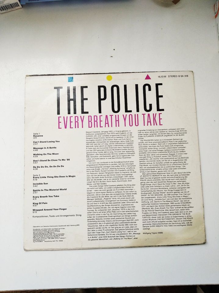 THE POLICE AMIGA LP in Dresden