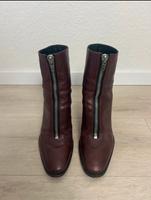 Celine Paris Stiefeletten Bordeauxrot Rot Leder Absatz Hamburg-Nord - Hamburg Winterhude Vorschau