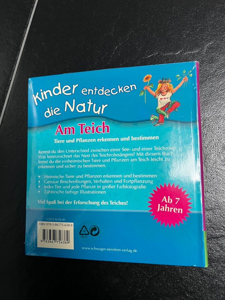 NEU, Kinder Buch Lesebuch Am Teich Tiere und Pflanzen erkennen in