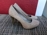 Tamaris Pumps beige gold Gr. 40 Bayern - Mantel Vorschau