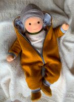 ❤️ Puppe nach Waldorf Babypuppe Handmade Wollwalk Overall Öko Brandenburg - Groß Kreutz Vorschau