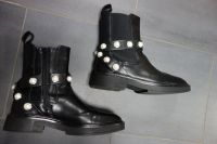 Damen Stiefeletten 39 schwarz mit Perlen Baden-Württemberg - Korntal-Münchingen Vorschau